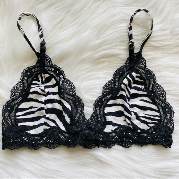 Express Other - Express Lace Zebra Print Bra
